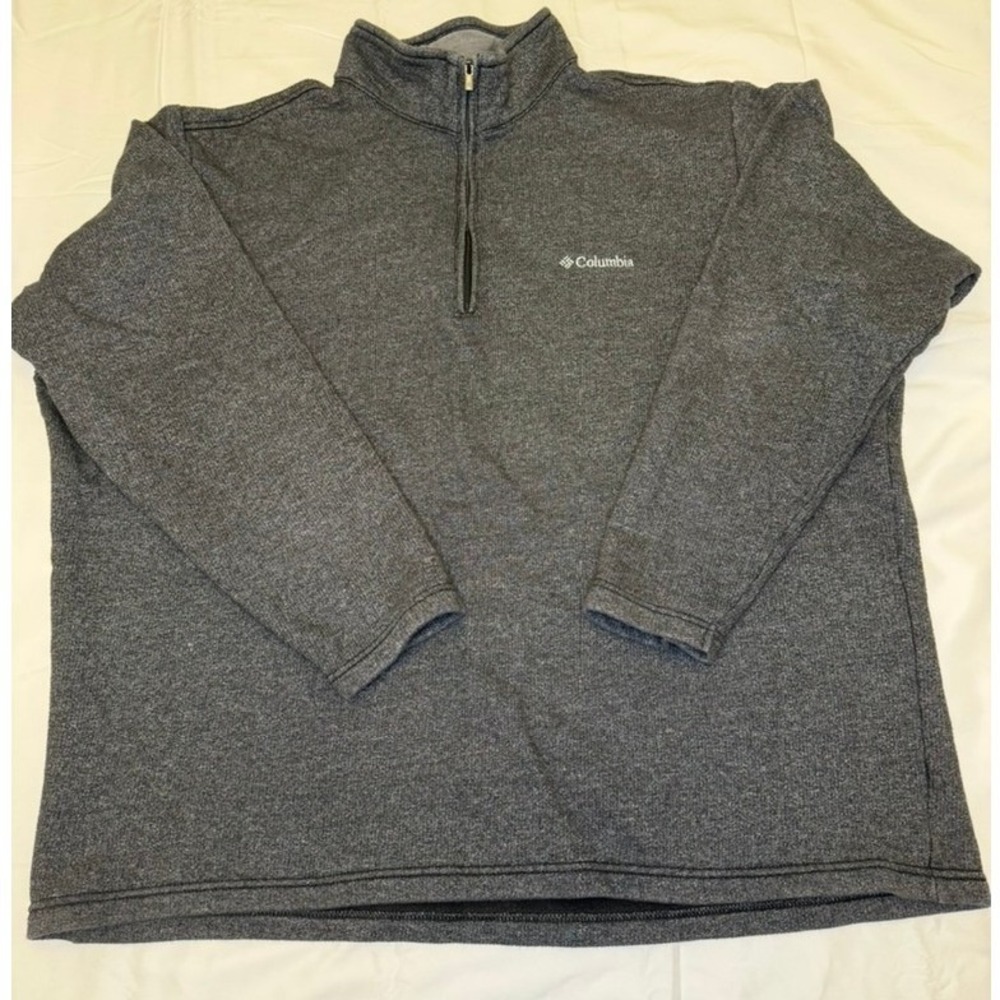 Columbia, Quarter Zip Pullover, Charcoal Gray, XXL, MSRP $60